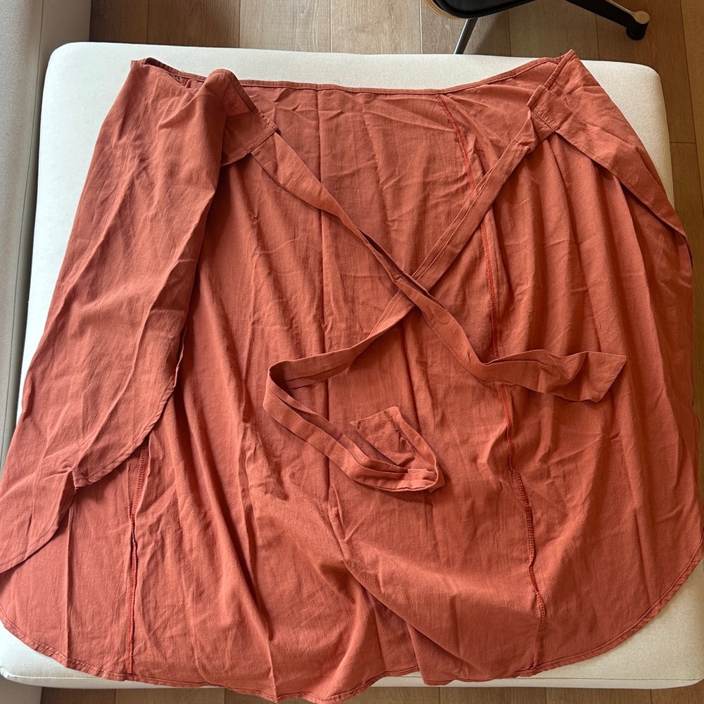 Rust Orange Two-Piece Wrap Set - Picture 3 of 6